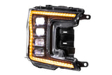 FORD F150 (18-20) XB LED HEADLIGHTS, WHITE & AMBER DRL